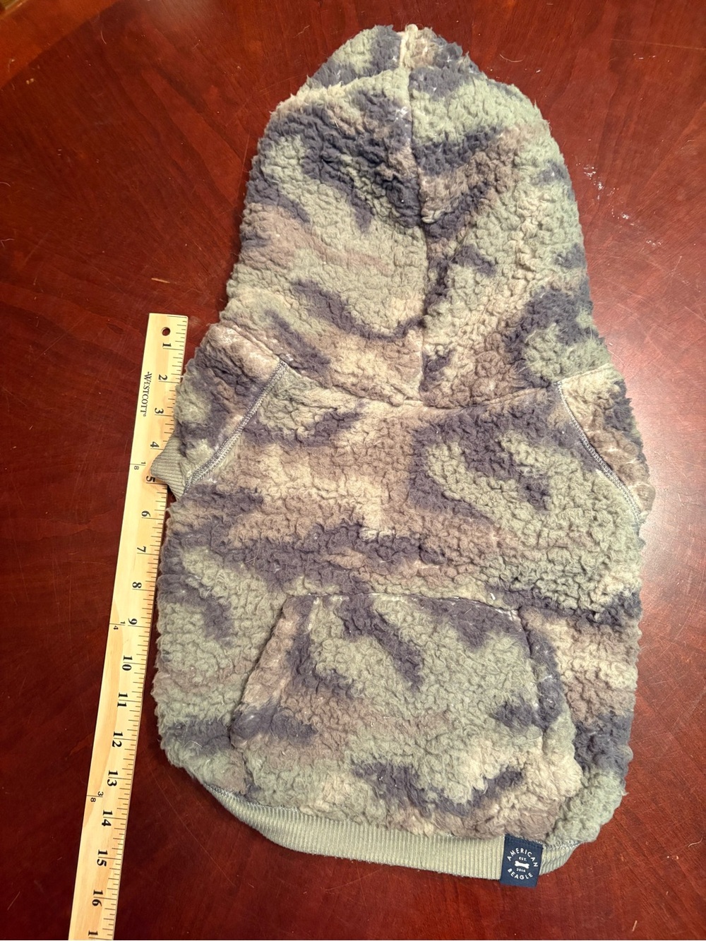 American Eagle Outfitters Plush Camo Sherpa Dog Hoodie